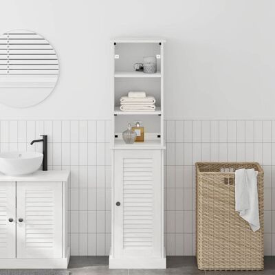 vidaXL Badezimmermöbel-Set mit Regal VIGO 2 pcs Weiß und Antikweiß - Weiß vidaXL Badezimmermöbel-Set mit Regal VIGO 2 pcs Weiß und Antikweiß - Weiß