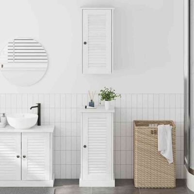 vidaXL Badezimmermöbel-Set mit Regal VIGO 2 pcs Weiß und Antikweiß - Weiß vidaXL Badezimmermöbel-Set mit Regal VIGO 2 pcs Weiß und Antikweiß - Weiß