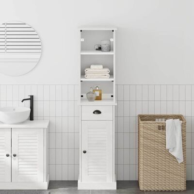 vidaXL Badezimmermöbel-Set mit Regal VIGO 2 pcs Weiß und Antikweiß - Weiß vidaXL Badezimmermöbel-Set mit Regal VIGO 2 pcs Weiß und Antikweiß - Weiß