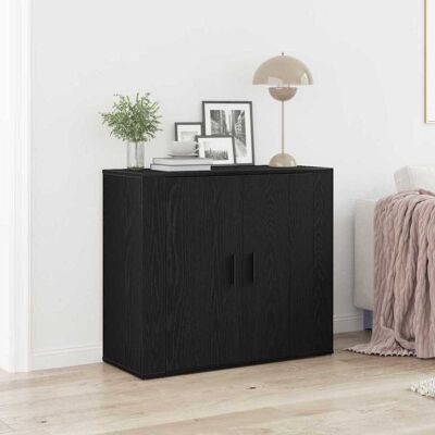 vidaXL Schwarzes Eichen-Sideboard - Sideboard vidaXL Schwarzes Eichen-Sideboard - Sideboard