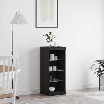 vidaXL LED-Sideboard Schwarz Eichen-Optik 41 x 37 x 100 cm - Schwarz vidaXL LED-Sideboard Schwarz Eichen-Optik 41 x 37 x 100 cm - Schwarz