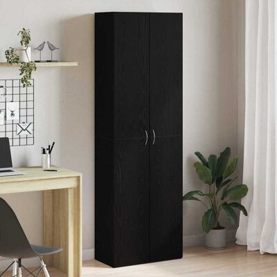 vidaXL Büroschrank Schwarz Eichen-Optik 60 x 32 x 190 cm Holzwerkstoff - Schwarz vidaXL Büroschrank Schwarz Eichen-Optik 60 x 32 x 190 cm Holzwerkstoff - Schwarz
