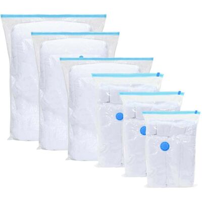 vidaXL Aufbewahrungstaschen 50 Stk. Transparent und Blau 100 x 80 cm - Transparent vidaXL Aufbewahrungstaschen 50 Stk. Transparent und Blau 100 x 80 cm - Transparent