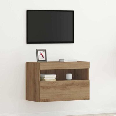 Vidaxl - TV-Modul mit LED-Lichtern Rustik Eiche 60x30x40 cm Vidaxl - TV-Modul mit LED-Lichtern Rustik Eiche 60x30x40 cm