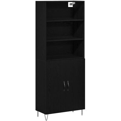 vidaXL Highboard 2 pcs Schwarz Eichen-Optik 69,5 x 34 x 180 cm - Schwarz vidaXL Highboard 2 pcs Schwarz Eichen-Optik 69,5 x 34 x 180 cm - Schwarz