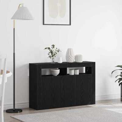 Schwarzer moderner Sideboard - Rechteckig 116x30x75cm Schwarzer moderner Sideboard - Rechteckig 116x30x75cm