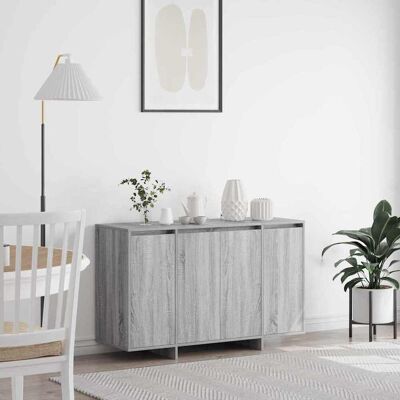vidaXL Sideboard Grau Sonoma 120 x 41 x 75 cm Holzwerkstoff - Grau vidaXL Sideboard Grau Sonoma 120 x 41 x 75 cm Holzwerkstoff - Grau