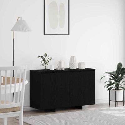 vidaXL Sideboard Schwarz Eichen-Optik 120 x 41 x 75 cm Holzwerkstoff - Schwarz vidaXL Sideboard Schwarz Eichen-Optik 120 x 41 x 75 cm Holzwerkstoff - Schwarz