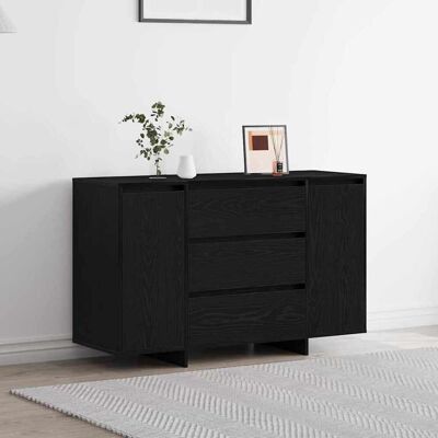 vidaXL Sideboard Schwarz Eichen-Optik 120 x 41 x 75 cm Holzwerkstoff - Schwarz vidaXL Sideboard Schwarz Eichen-Optik 120 x 41 x 75 cm Holzwerkstoff - Schwarz