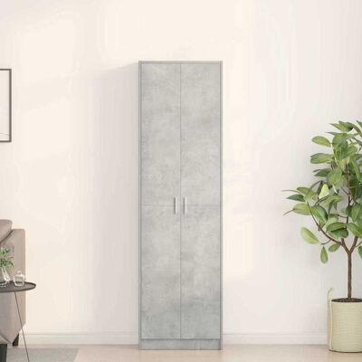 vidaXL Kleiderschrank Beton Grau 55 x 25 x 189 cm Holzwerkstoff - Grau vidaXL Kleiderschrank Beton Grau 55 x 25 x 189 cm Holzwerkstoff - Grau