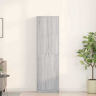 vidaXL Kleiderschrank Graues Sonoma 55 x 25 x 189 cm Holzwerkstoff - Grau vidaXL Kleiderschrank Graues Sonoma 55 x 25 x 189 cm Holzwerkstoff - Grau