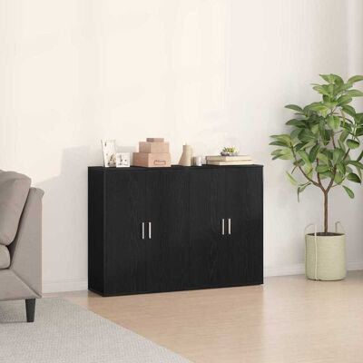 vidaXL Sideboard 2 pcs Schwarz Eichen-Optik 60 x 31 x 84 cm - Schwarz vidaXL Sideboard 2 pcs Schwarz Eichen-Optik 60 x 31 x 84 cm - Schwarz