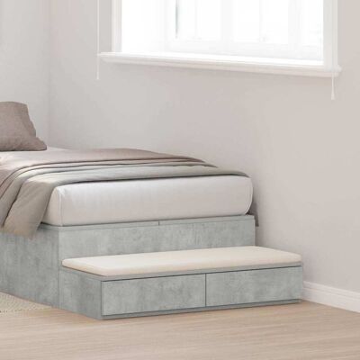 Vidaxl - Cajones gris concreto - 90x36.5x16.5 cm - Nachttisch Vidaxl - Cajones gris concreto - 90x36.5x16.5 cm - Nachttisch
