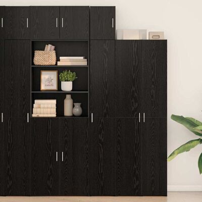 vidaXL Wandschrank Schwarz Eichen-Optik 30 x 42,5 x 39,5 cm - Schwarz vidaXL Wandschrank Schwarz Eichen-Optik 30 x 42,5 x 39,5 cm - Schwarz