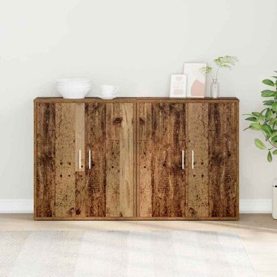 vidaXL Sideboard 2 pcs Altholz 60 x 31 x 70 cm Holzwerkstoff - Braun vidaXL Sideboard 2 pcs Altholz 60 x 31 x 70 cm Holzwerkstoff - Braun