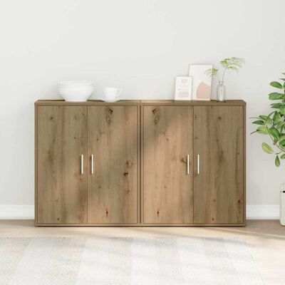vidaXL Sideboard 2 pcs Artisan-Eiche 60 x 31 x 70 cm Holzwerkstoff - Braun vidaXL Sideboard 2 pcs Artisan-Eiche 60 x 31 x 70 cm Holzwerkstoff - Braun