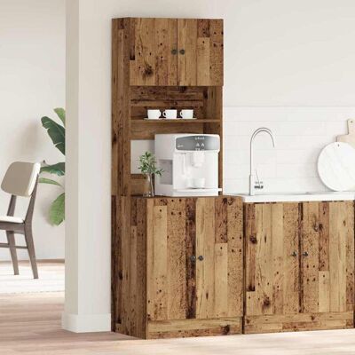 vidaXL Küchenbuffet Altholz 60 x 50 x 180 cm - Braun vidaXL Küchenbuffet Altholz 60 x 50 x 180 cm - Braun