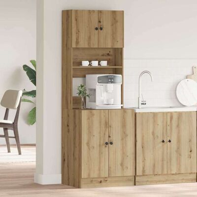 vidaXL Küchenbuffet Artisan-Eiche 60 x 50 x 180 cm - Braun vidaXL Küchenbuffet Artisan-Eiche 60 x 50 x 180 cm - Braun