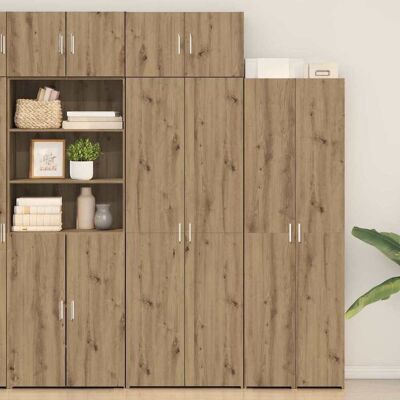 vidaXL Aufbewahrungsschrank 3 pcs Artisan-Eiche - Braun vidaXL Aufbewahrungsschrank 3 pcs Artisan-Eiche - Braun