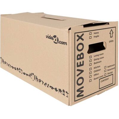 vidaXL Umzugsbox mit Speicher 20 Stk. Natur 59 x 31,5 x 31,5 cm Karton - Braun vidaXL Umzugsbox mit Speicher 20 Stk. Natur 59 x 31,5 x 31,5 cm Karton - Braun