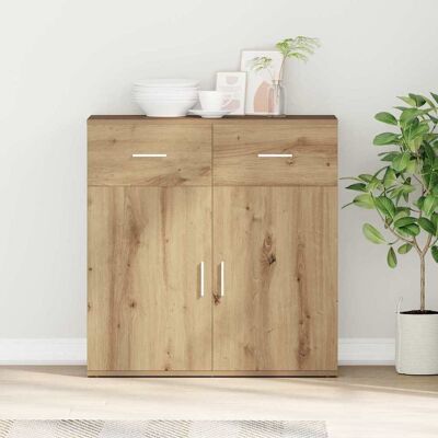 vidaXL Sideboard Artisan-Eiche 78 x 38 x 80 cm Holzwerkstoff - Braun vidaXL Sideboard Artisan-Eiche 78 x 38 x 80 cm Holzwerkstoff - Braun