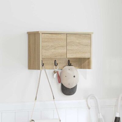 vidaXL Wandmontierter nachttisch Wandhalterung Sonoma-Eiche - Beige vidaXL Wandmontierter nachttisch Wandhalterung Sonoma-Eiche - Beige