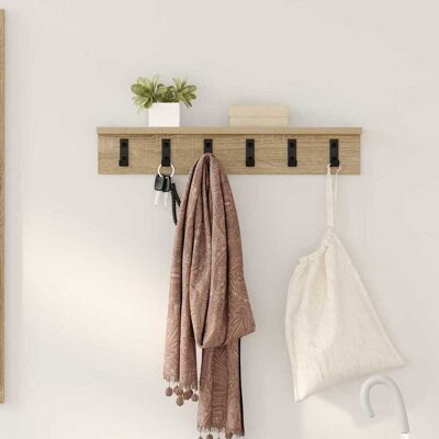 vidaXL Wandmontierter nachttisch Wandhalterung Sonoma-Eiche - Beige vidaXL Wandmontierter nachttisch Wandhalterung Sonoma-Eiche - Beige