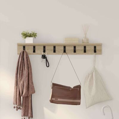 vidaXL Wandmontierter nachttisch Wandhalterung Sonoma-Eiche - Beige vidaXL Wandmontierter nachttisch Wandhalterung Sonoma-Eiche - Beige