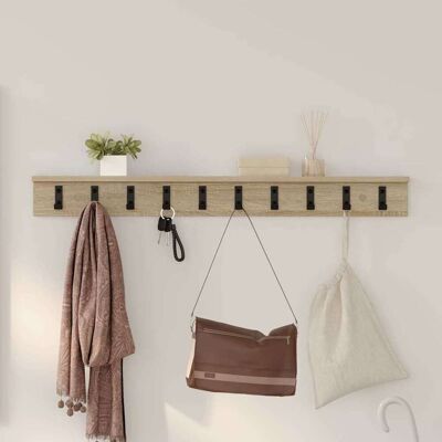 vidaXL Wandmontierter nachttisch Wandhalterung Sonoma-Eiche - Beige vidaXL Wandmontierter nachttisch Wandhalterung Sonoma-Eiche - Beige