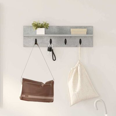 vidaXL Wandmontierter nachttisch Beton Grau 60 x 10,5 x 18 cm - Grau vidaXL Wandmontierter nachttisch Beton Grau 60 x 10,5 x 18 cm - Grau