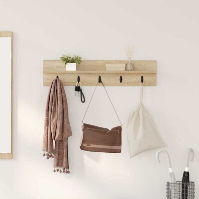vidaXL Wandmontierter nachttisch Sonoma-Eiche 80 x 10,5 x 18 cm - Beige vidaXL Wandmontierter nachttisch Sonoma-Eiche 80 x 10,5 x 18 cm - Beige