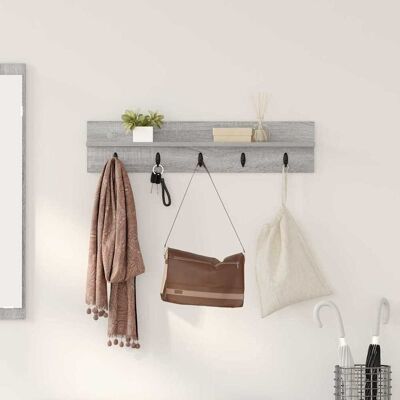 vidaXL Wandmontierter nachttisch Graues Sonoma 80 x 10,5 x 18 cm - Grau vidaXL Wandmontierter nachttisch Graues Sonoma 80 x 10,5 x 18 cm - Grau
