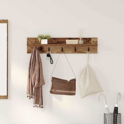 vidaXL Wandmontierter nachttisch Altholz 80 x 10,5 x 18 cm - Braun vidaXL Wandmontierter nachttisch Altholz 80 x 10,5 x 18 cm - Braun