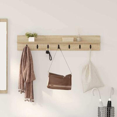 vidaXL Wandmontierter nachttisch Sonoma-Eiche 100 x 10,5 x 18 cm - Beige vidaXL Wandmontierter nachttisch Sonoma-Eiche 100 x 10,5 x 18 cm - Beige