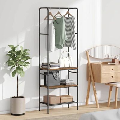 vidaXL Kleiderständer Altholz 60 x 30 x 171 cm Holzwerkstoff - Braun vidaXL Kleiderständer Altholz 60 x 30 x 171 cm Holzwerkstoff - Braun