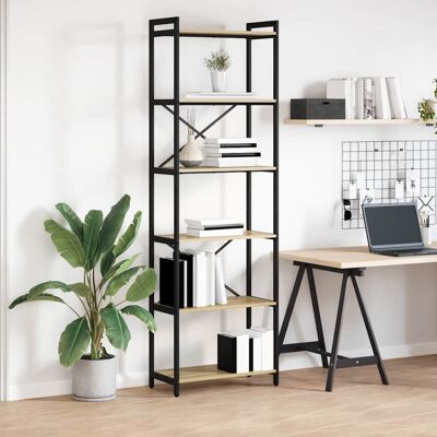 vidaXL Bücherregal Sonoma-Eiche 60 x 30 x 189,5 cm Holzwerkstoff - Braun vidaXL Bücherregal Sonoma-Eiche 60 x 30 x 189,5 cm Holzwerkstoff - Braun