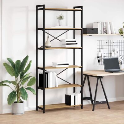 vidaXL Bücherregal Artisan-Eiche 80 x 30 x 189,5 cm Holzwerkstoff - Braun vidaXL Bücherregal Artisan-Eiche 80 x 30 x 189,5 cm Holzwerkstoff - Braun
