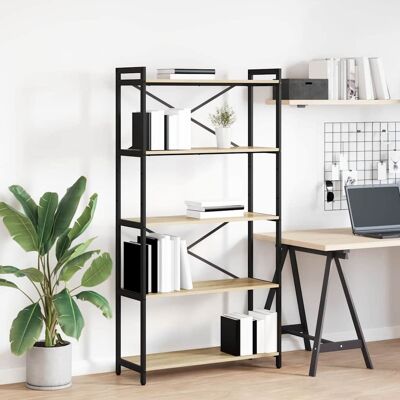 vidaXL Bücherregal Sonoma-Eiche 80 x 30 x 155 cm Holzwerkstoff - Braun vidaXL Bücherregal Sonoma-Eiche 80 x 30 x 155 cm Holzwerkstoff - Braun