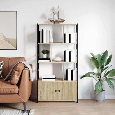 vidaXL Bücherregal Sonoma-Eiche 80 x 30 x 155,5 cm Holzwerkstoff - Braun vidaXL Bücherregal Sonoma-Eiche 80 x 30 x 155,5 cm Holzwerkstoff - Braun