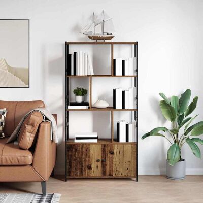 vidaXL Bücherregal Altholz 80 x 30 x 155,5 cm Holzwerkstoff - Braun vidaXL Bücherregal Altholz 80 x 30 x 155,5 cm Holzwerkstoff - Braun