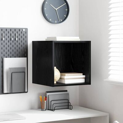 vidaXL Wandschrank Schwarz Eichen-Optik 37 x 37 x 37 cm Holzwerkstoff - Schwarz vidaXL Wandschrank Schwarz Eichen-Optik 37 x 37 x 37 cm Holzwerkstoff - Schwarz