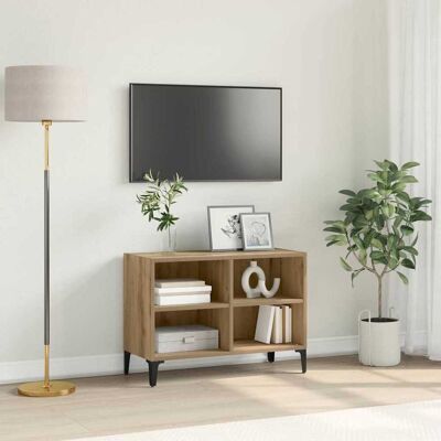 vidaXL TV-Schrankset Wandmontiert Braun Holzwerkstoff - Braun vidaXL TV-Schrankset Wandmontiert Braun Holzwerkstoff - Braun