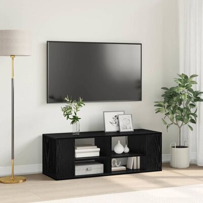 vidaXL TV-Schrankset Schwarz Eichen-Optik 102 x 35 x 35 cm - Schwarz vidaXL TV-Schrankset Schwarz Eichen-Optik 102 x 35 x 35 cm - Schwarz
