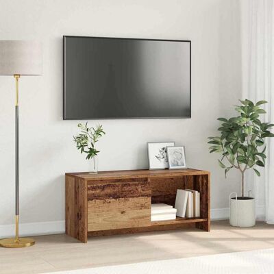 vidaXL TV-Schrankset Altholz 90 x 35 x 40 cm Holzwerkstoff - Braun vidaXL TV-Schrankset Altholz 90 x 35 x 40 cm Holzwerkstoff - Braun