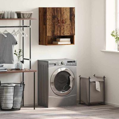 vidaXL Wandschrank Wandmontiert Altholz 60 x 31 x 70 cm Holzwerkstoff - Braun vidaXL Wandschrank Wandmontiert Altholz 60 x 31 x 70 cm Holzwerkstoff - Braun