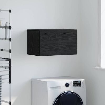 vidaXL Wandschrank Wandmontiert Schwarz Eichen-Optik 60 x 36,5 x 35 cm - Schwarz vidaXL Wandschrank Wandmontiert Schwarz Eichen-Optik 60 x 36,5 x 35 cm - Schwarz