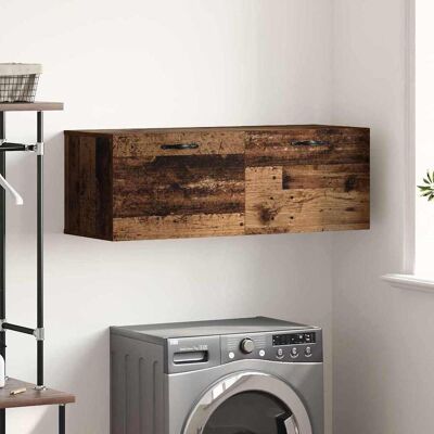 vidaXL Wandschrank Altholz 100 x 36,5 x 35 cm Holzwerkstoff - Braun vidaXL Wandschrank Altholz 100 x 36,5 x 35 cm Holzwerkstoff - Braun
