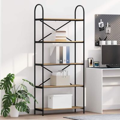vidaXL Bücherregal Artisan-Eiche 80 x 30 x 183 cm Holzwerkstoff - Braun vidaXL Bücherregal Artisan-Eiche 80 x 30 x 183 cm Holzwerkstoff - Braun