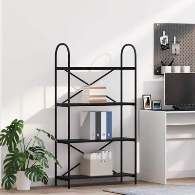 vidaXL Bücherregal Schwarz Eichen-Optik 80 x 30 x 146 cm Holzwerkstoff - Schwarz vidaXL Bücherregal Schwarz Eichen-Optik 80 x 30 x 146 cm Holzwerkstoff - Schwarz