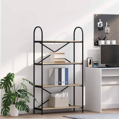 vidaXL Bücherregal Sonoma-Eiche 80 x 30 x 146 cm Holzwerkstoff - Braun vidaXL Bücherregal Sonoma-Eiche 80 x 30 x 146 cm Holzwerkstoff - Braun